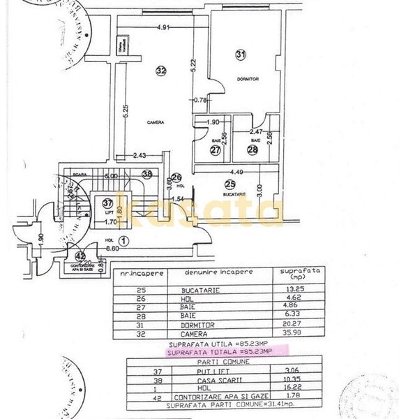 Dorobanti  apartament 3 camere   bloc nou